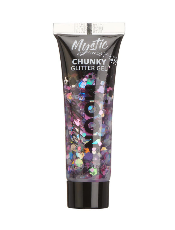 Glitzergel Chunky Mystic 12ml bunt Schminke für Karneval & Fasching Farbe: bunt