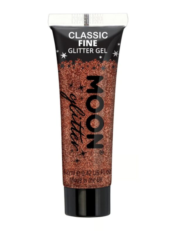 Glitzergel Classic Fein 12ml bronze Schminke für Karneval & Fasching