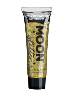 Glitzergel Holographic Fein 12ml gold Schminke für Karneval & Fasching