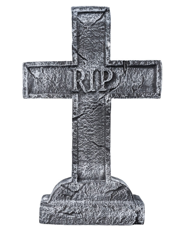 Grabstein Kreuz Farbe: grau