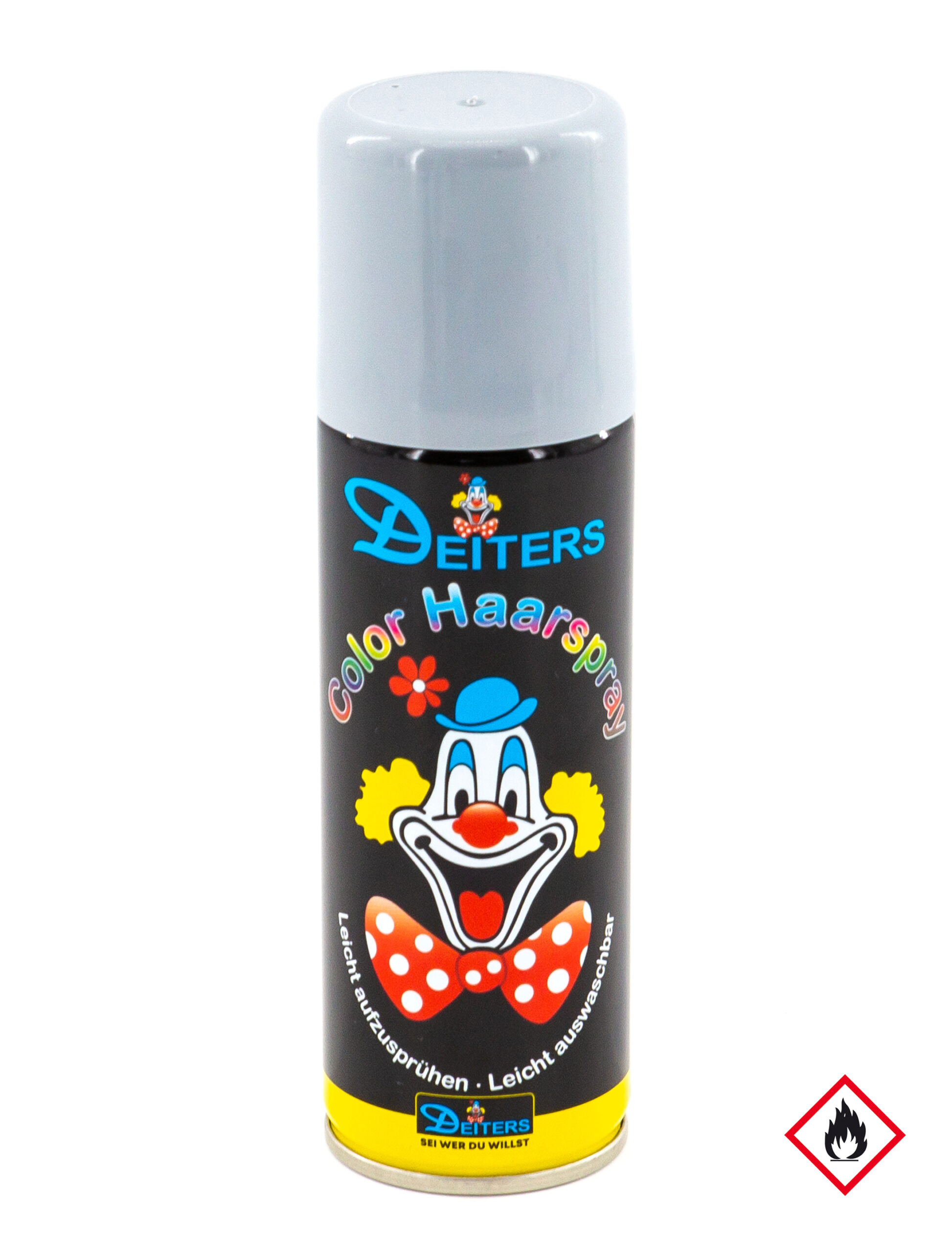 Haarspray Color 125ml grau Schminke für Karneval & Fasching 1 Haarspray Color 125ml grau Schminke für Karneval & Fasching