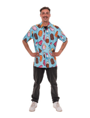 Hemd Eis am Stiel Herren bunt S/M Farbe: bunt