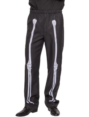 Hose mit Knochen Herren schwarz L