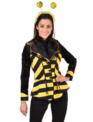 Jacke Biene Damen schwarz/gelb 3XL
