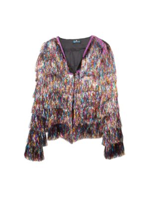 Jacke Lametta fein Damen bunt XXS/XS Farbe: bunt