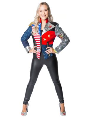 Jacke USA Damen bunt 2XL Farbe: bunt