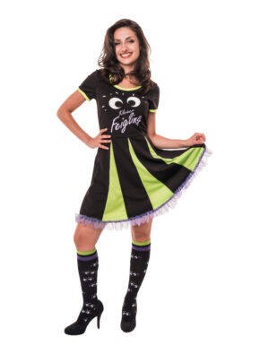 Kleid Kleiner Feigling Damen schwarz/grün S/M