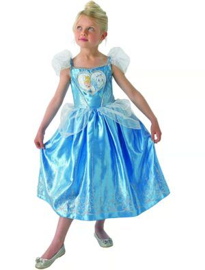 Kleid Loveheart Cinderella Kinder L Farbe: blau