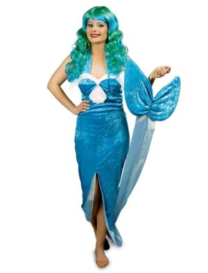 Kleid Nixe 2-tlg. Damen türkis 36/38