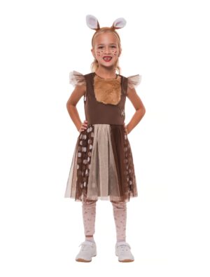 Kleid Reh Kinder braun 4-6 Jahre