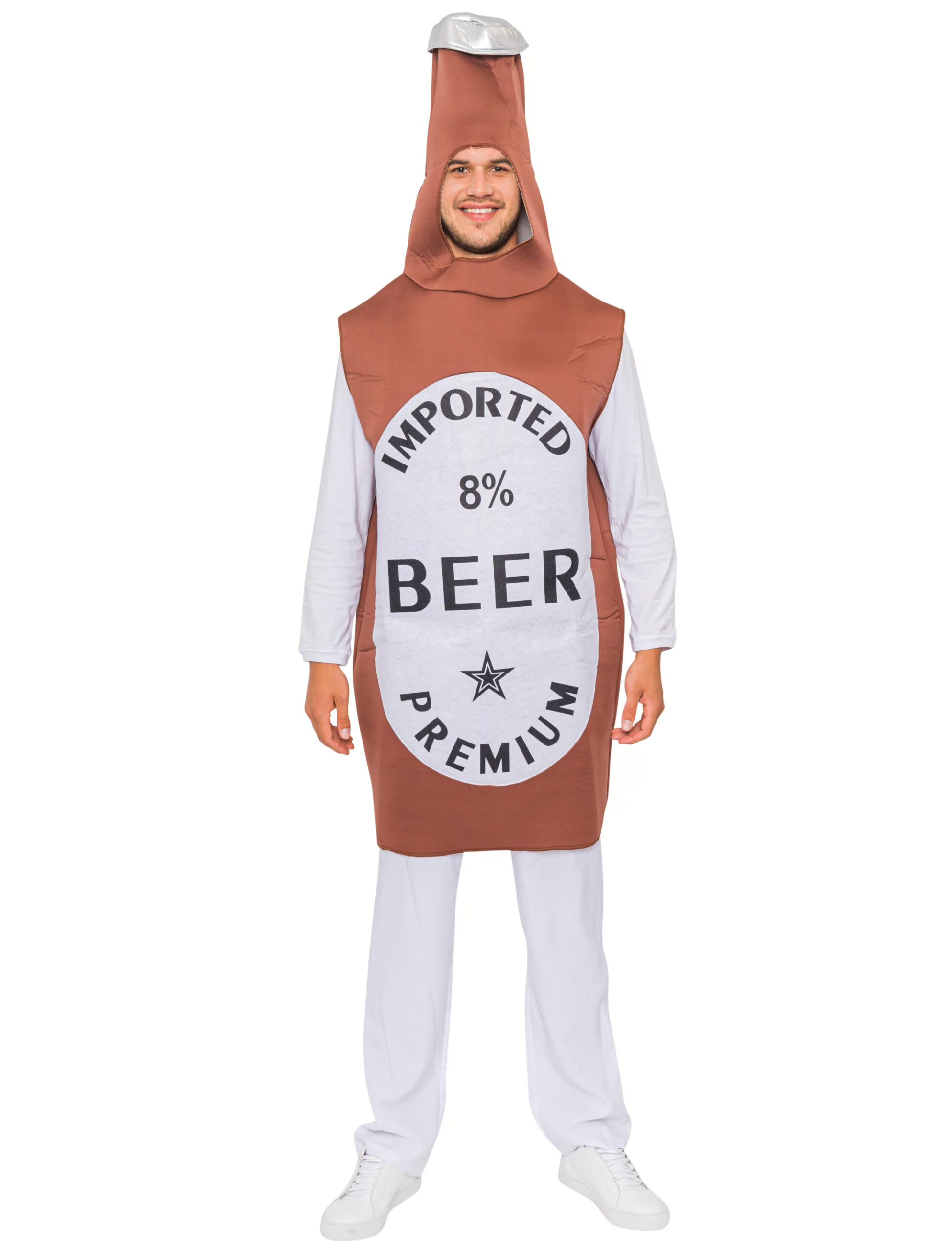 Kostüm Bierflasche braun one size 1 Kostüm Bierflasche braun one size