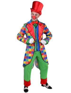 Kostüm Clown Herren 2-tlg. bunt S Farbe: bunt