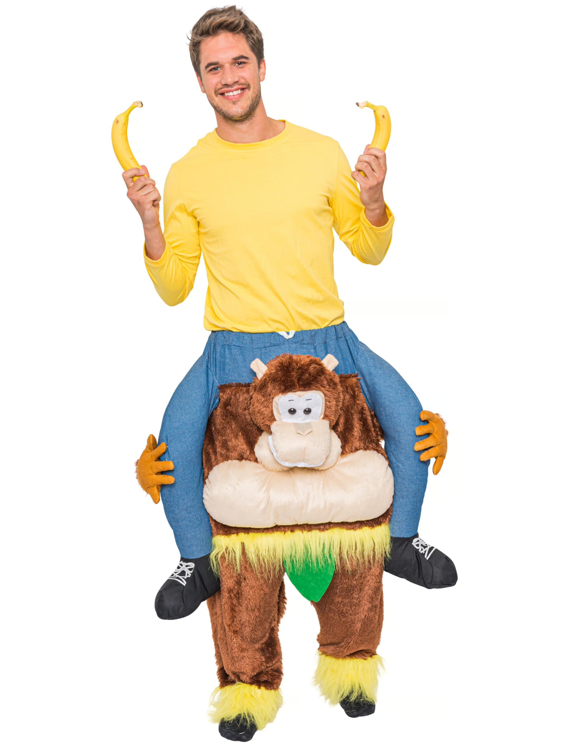 Kostüm Huckepack Affe braun one size 1 Kostüm Huckepack Affe braun one size