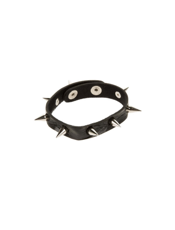 Kostümzubehör Armband Punker einfach Farbe: schwarz