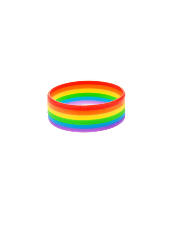 Kostümzubehör Armband Regenbogen Silikon Farbe: mehrfarbig