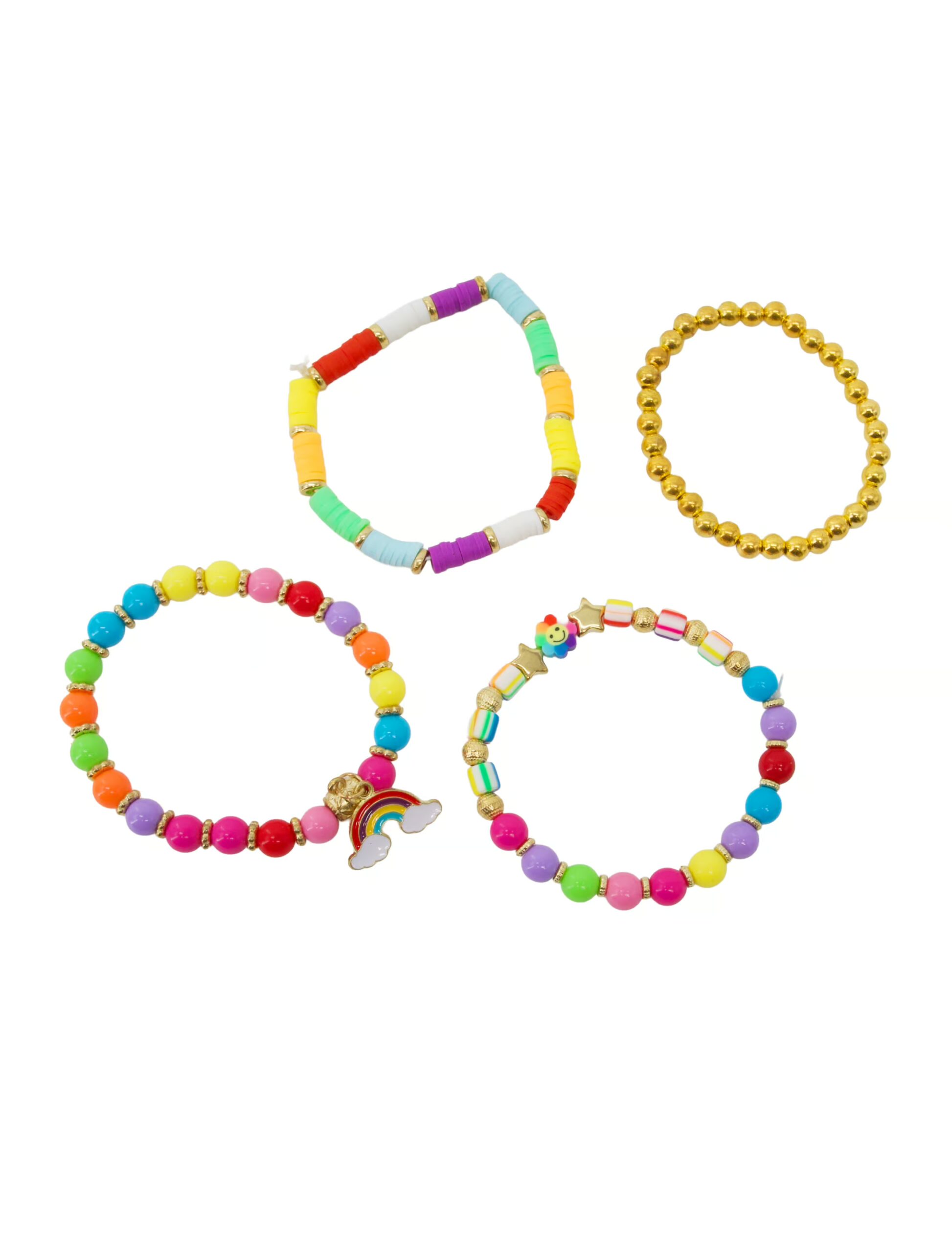 Kostümzubehör Armbandset Perlen Regenbogen bunt Farbe: bunt 1 Kostümzubehör Armbandset Perlen Regenbogen bunt Farbe: bunt