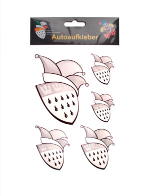 Kostümzubehör Autoaufkleber FK Logo silber 7