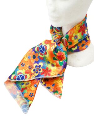 Kostümzubehör Bandana Hippie 75 x 75cm bunt Farbe: bunt
