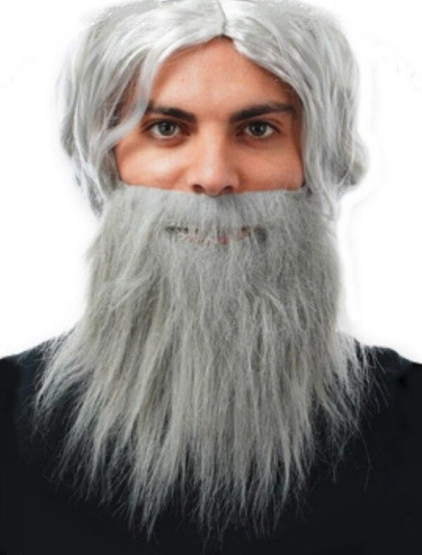 Kostümzubehör Bart grau