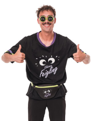 Kostümzubehör Bauchtasche Kleiner Feigling schwarz/grün