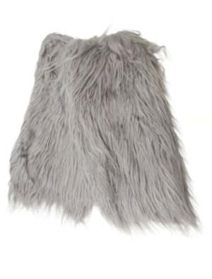 Kostümzubehör Beinstulpen Fell 38cm grau one size