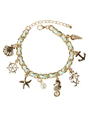 Kostümzubehör Bettelarmband Marine Farbe: gold
