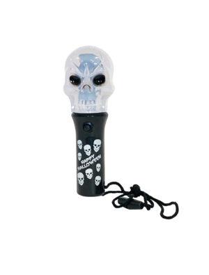 Kostümzubehör Blink Wirbler Totenkopf weiß/schwarz