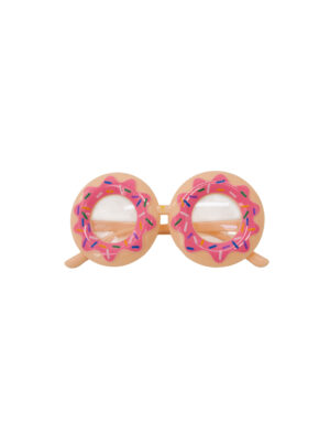 Kostümzubehör Brille Donuts pink