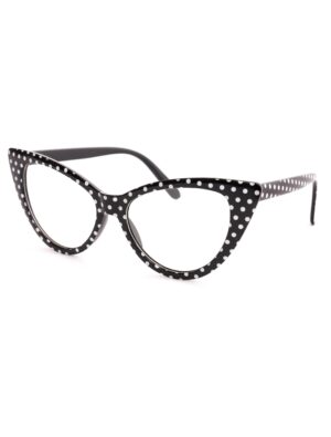 Kostümzubehör Brille Grace schwarz/weiß
