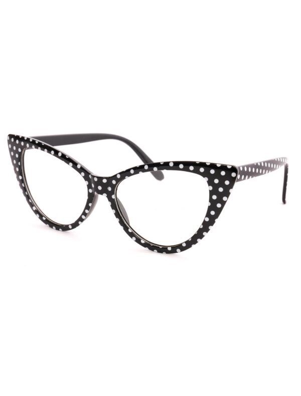 Kostümzubehör Brille Grace schwarz/weiß