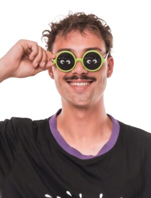 Kostümzubehör Brille Kleiner Feigling schwarz/grün