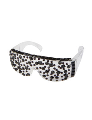 Kostümzubehör Brille Lady Lala schwarz