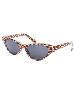 Kostümzubehör Brille Leopard braun