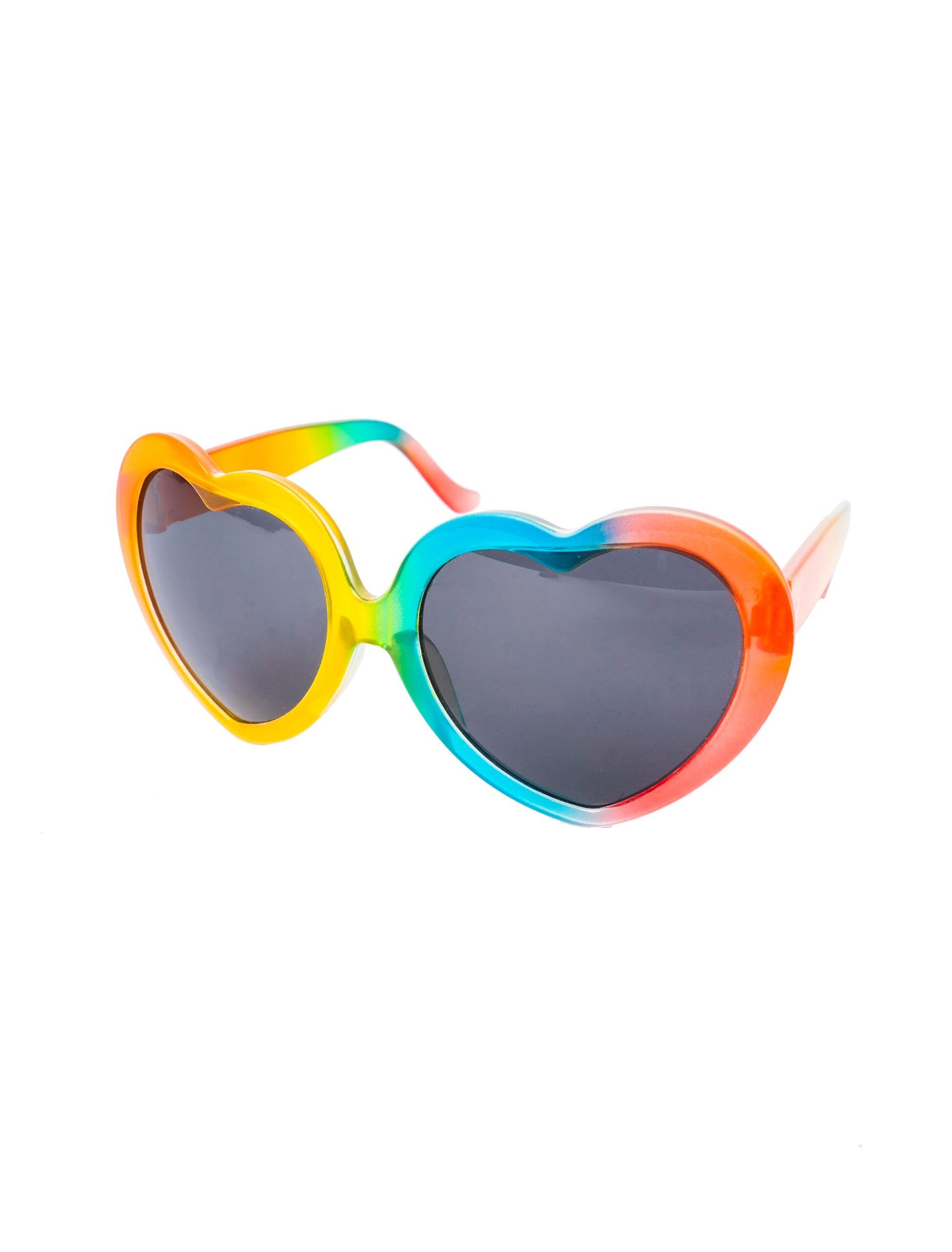Kostümzubehör Brille Regenbogen Herz rainbow 1 Kostümzubehör Brille Regenbogen Herz rainbow