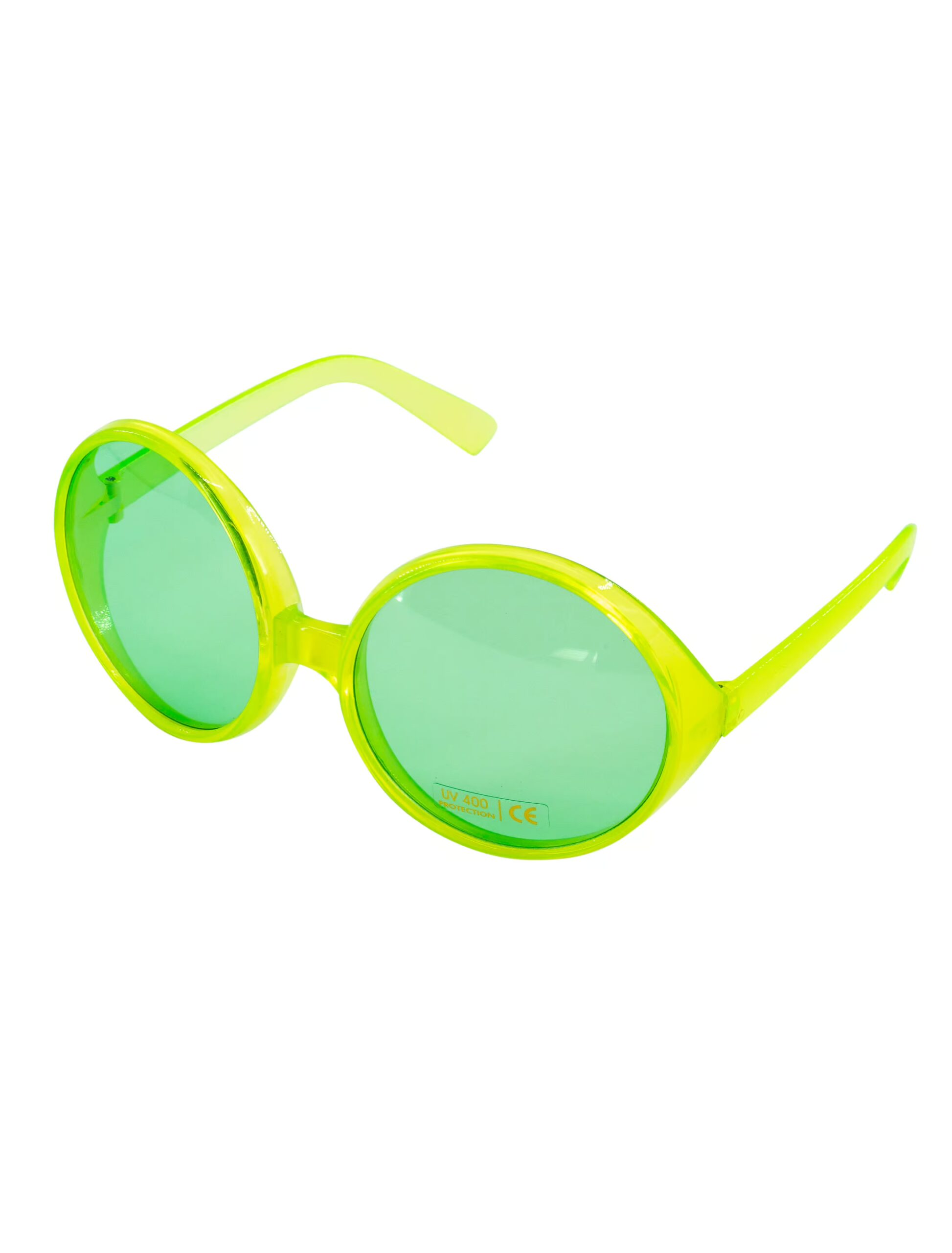 Kostümzubehör Brille große runde Gläser grün 1 Kostümzubehör Brille große runde Gläser grün