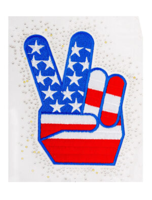 Kostümzubehör Bügelbild USA Victory 13x16cm