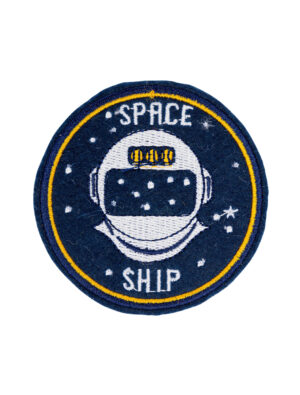 Kostümzubehör Bügelpatch Astronaut 7cm Farbe: dunkelblau