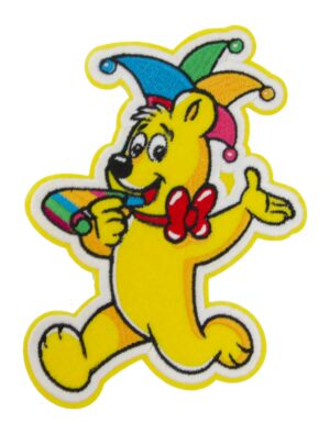 Kostümzubehör Bügelpatch HARIBO Goldbären Komitee 10cm bunt