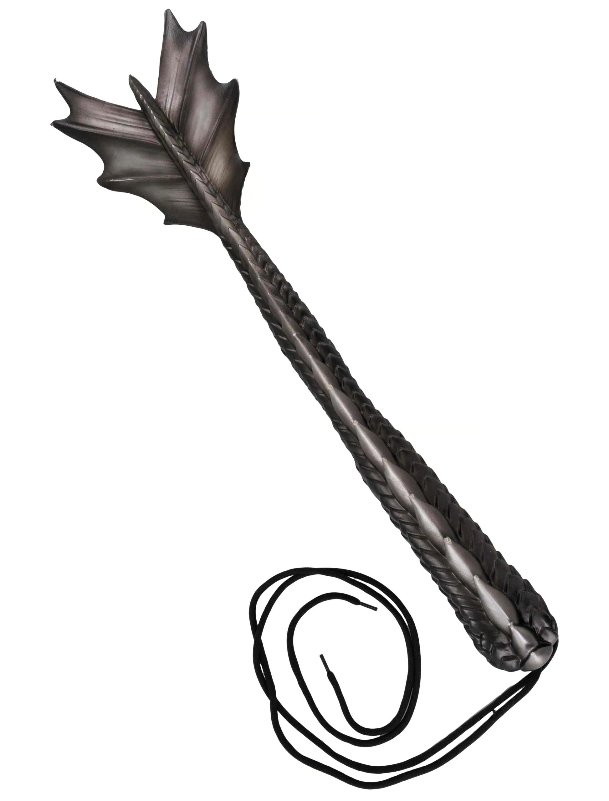 Kostümzubehör Drachenschwanz 56cm schwarz 1 Kostümzubehör Drachenschwanz 56cm schwarz