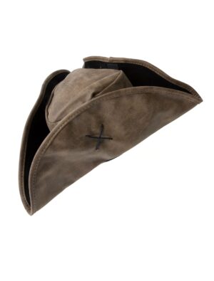 Kostümzubehör Dreispitz braun one size