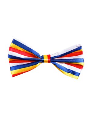 Kostümzubehör Fliege gestreift rot/weiß/blau