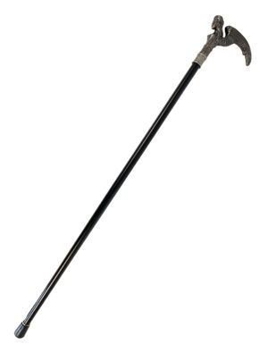 Kostümzubehör Gehstock Engel silber
