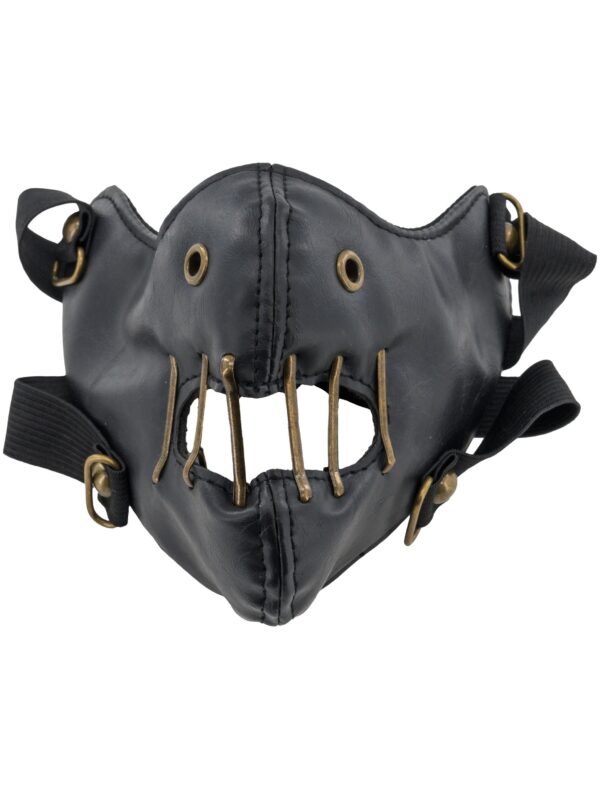 Kostümzubehör Gesichtsmaske Beißschutz schwarz