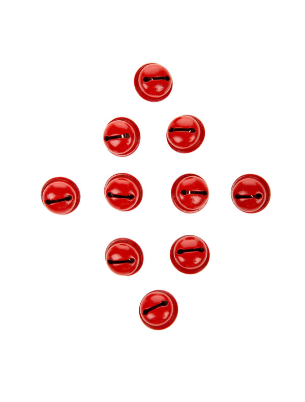 Kostümzubehör Glöckchen 10 Stk. 20mm rot
