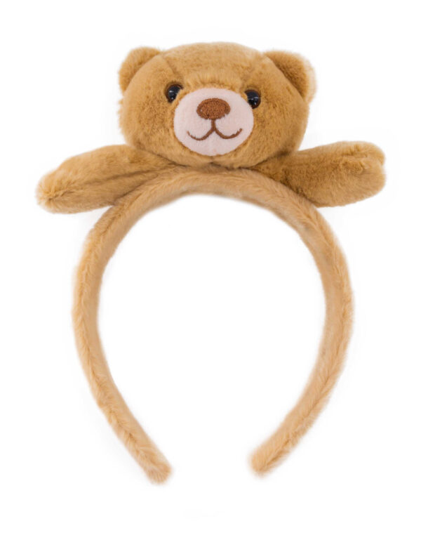 Kostümzubehör Haarreif Bär beige