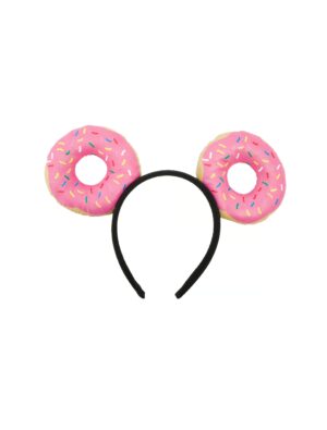 Kostümzubehör Haarreif Candy Donut pink