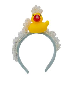 Kostümzubehör Haarreif Ente mit Schaum gelb