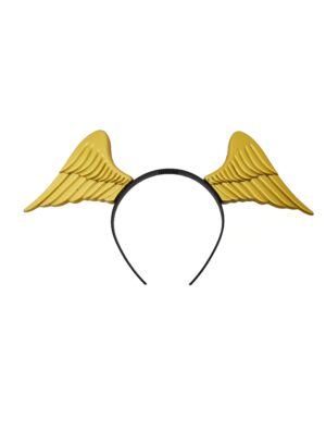 Kostümzubehör Haarreif Flügel gold