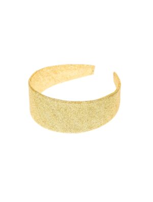 Kostümzubehör Haarreif Glitzer gold