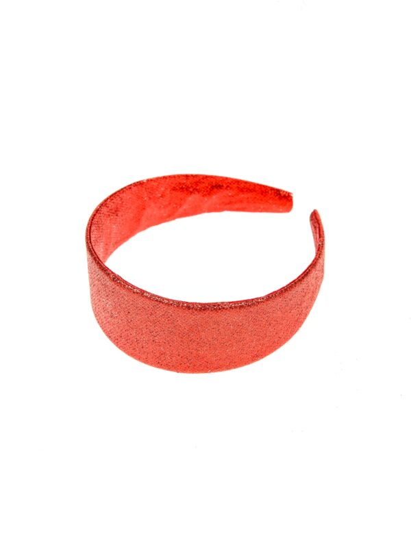 Kostümzubehör Haarreif Glitzer rot